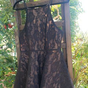 Black and Nude Formal Dress